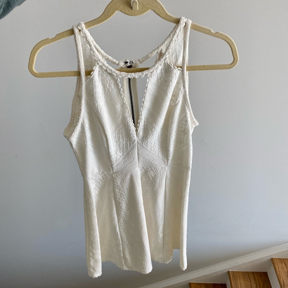 Free People Lace White Minidress